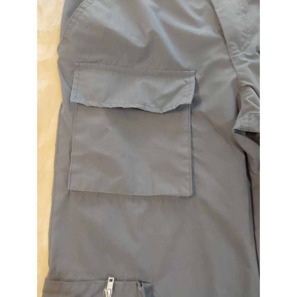 Harper & Ivy Cargo Jogger Pants Womens S Gray Blue Parachute Utility Y2K - Picture 8 of 16